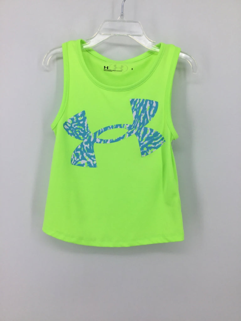 Under Armour Child Size 5 Yellow Tank top - girls