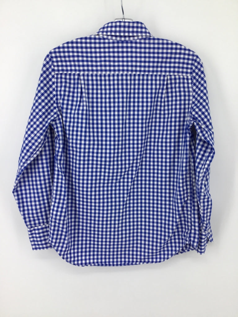 Crewcuts Child Size 8 Blue Gingham Shirt - boys