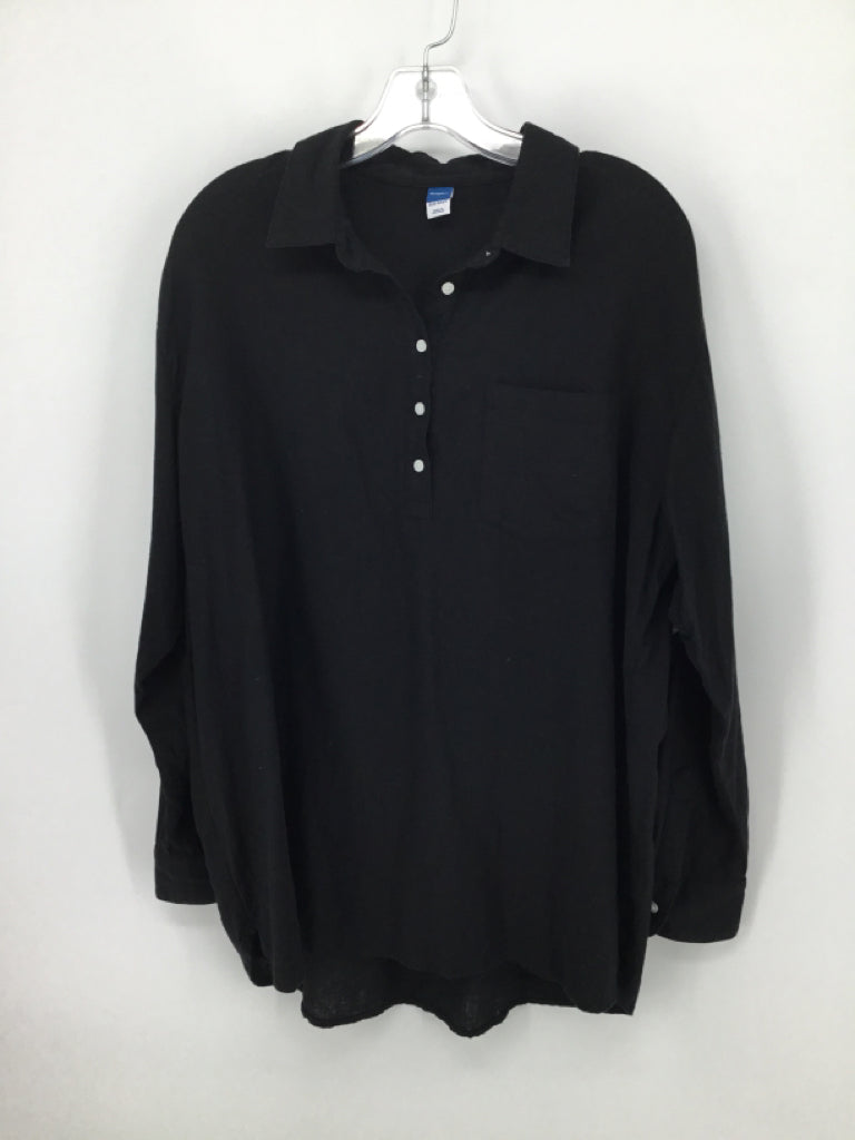 Old Navy Size L Linen Blend Top