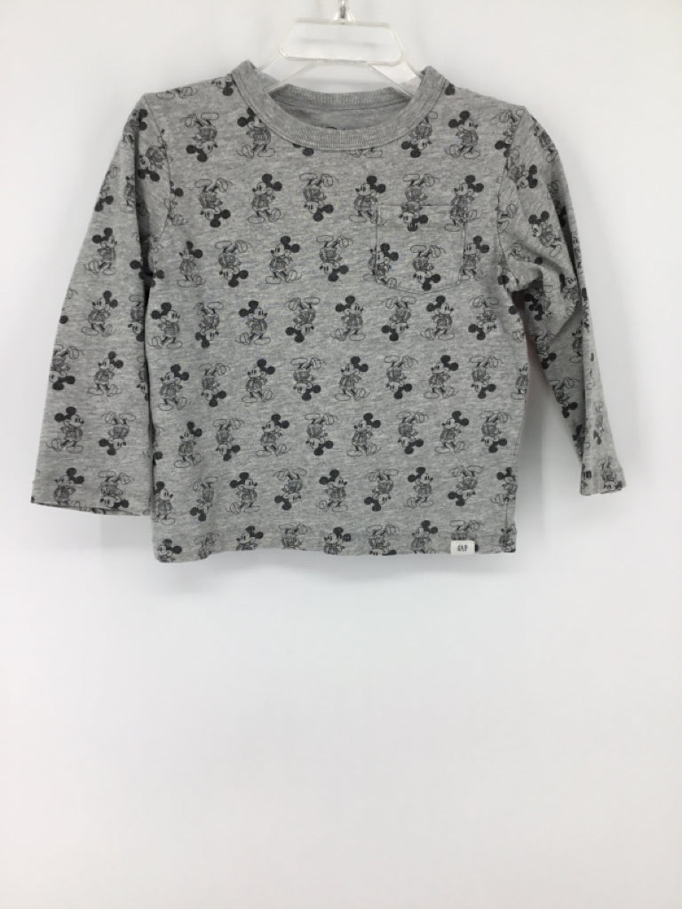 Baby Gap Child Size 3 Gray Christmas T-shirt - boys