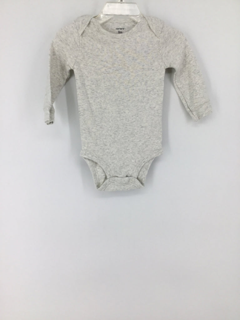 Carter's Child Size 9 Months Gray Onesie