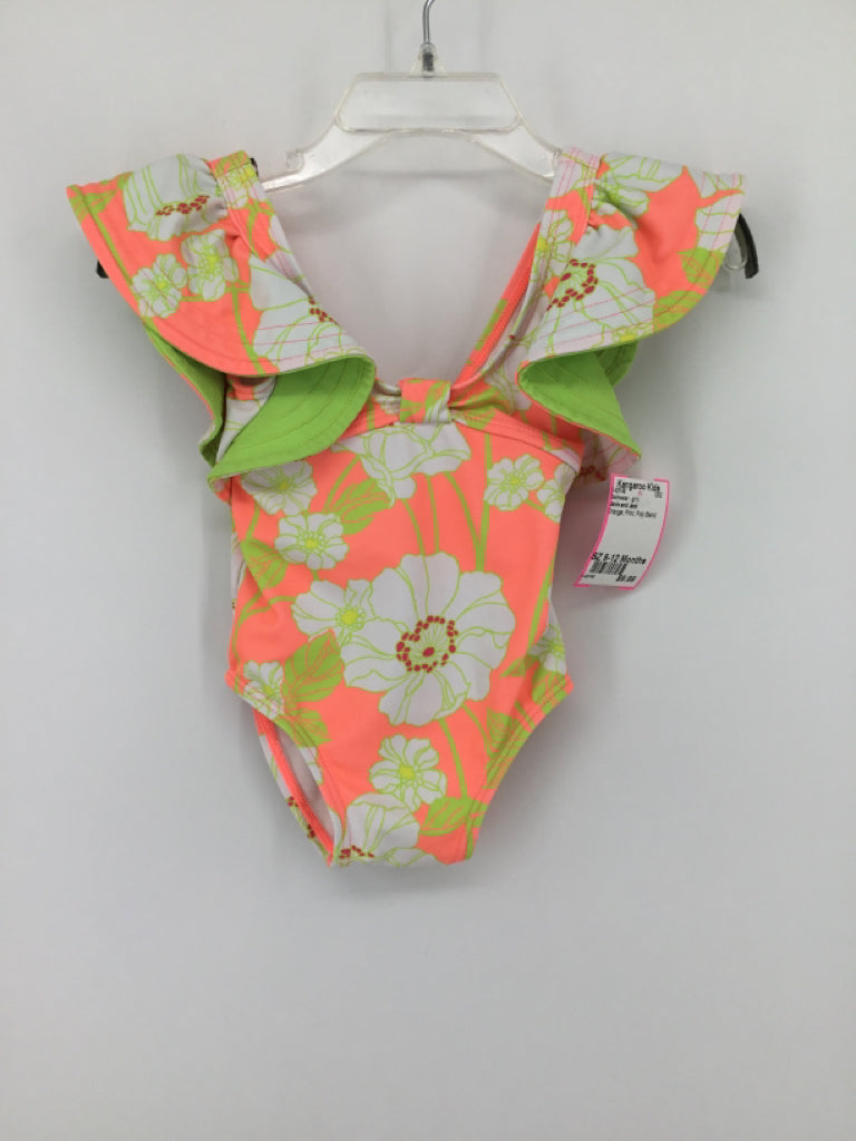 Janie and Jack Child Size 6-12 Months Orange Swimwear - girls
