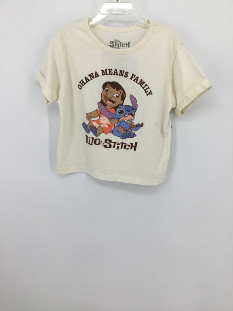 Disney Child Size 7 Cream T-shirt - girls