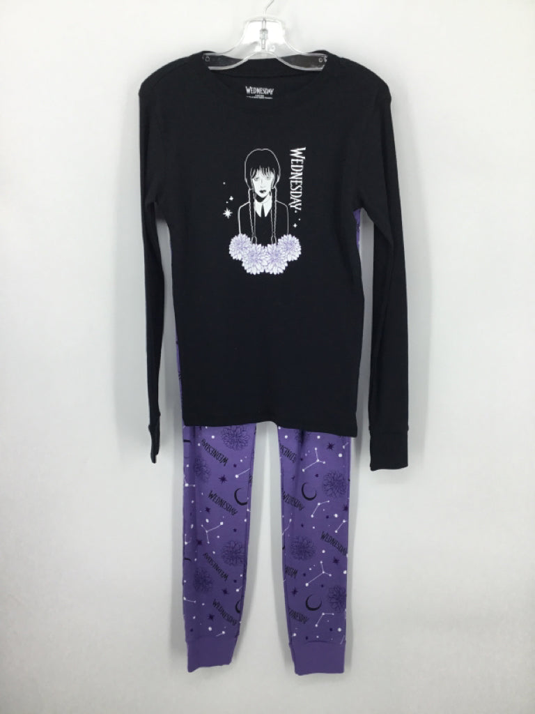 Wednesday Child Size 12 Black Pajamas - girls
