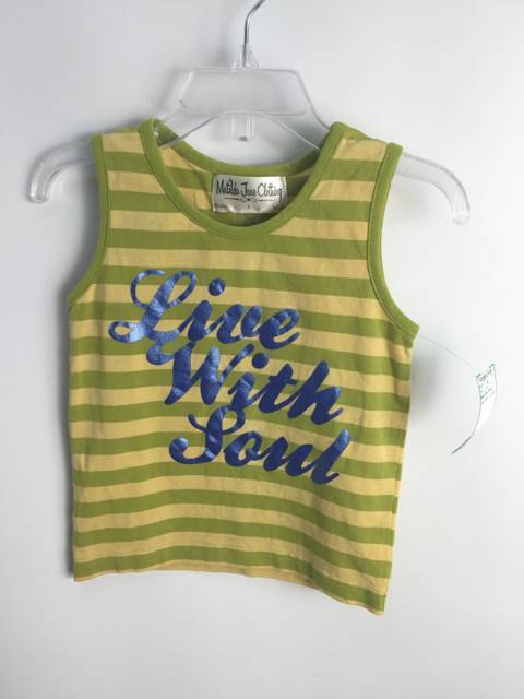 Matilda Jane Clothing Child Size 2 Green Cotton Blend Tank top - girls