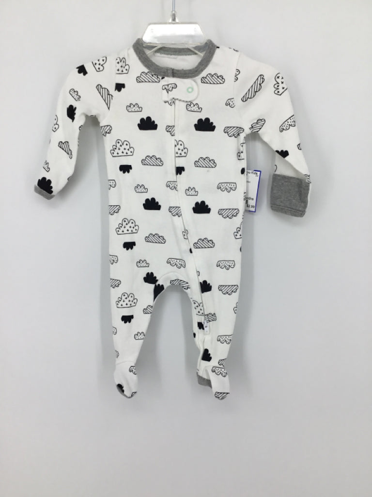 cloud island Child Size 0-3 Months White Sleepers