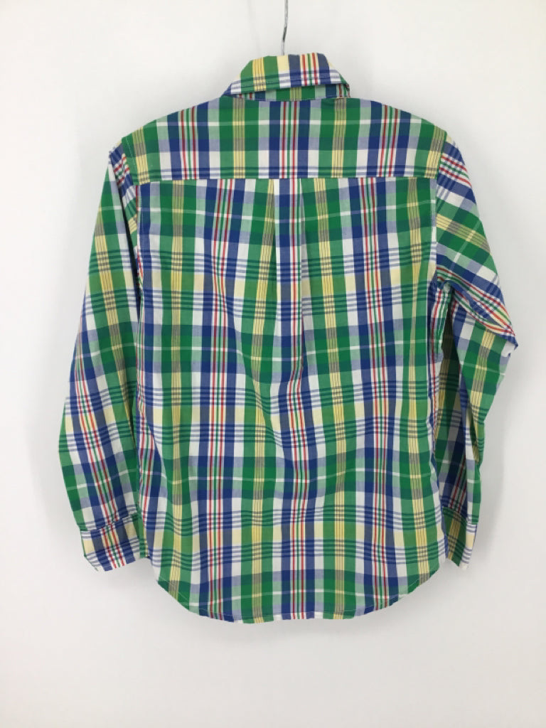 The Beaufort Bonnet Co Child Size 10 Multi-Color Plaid Shirt - boys