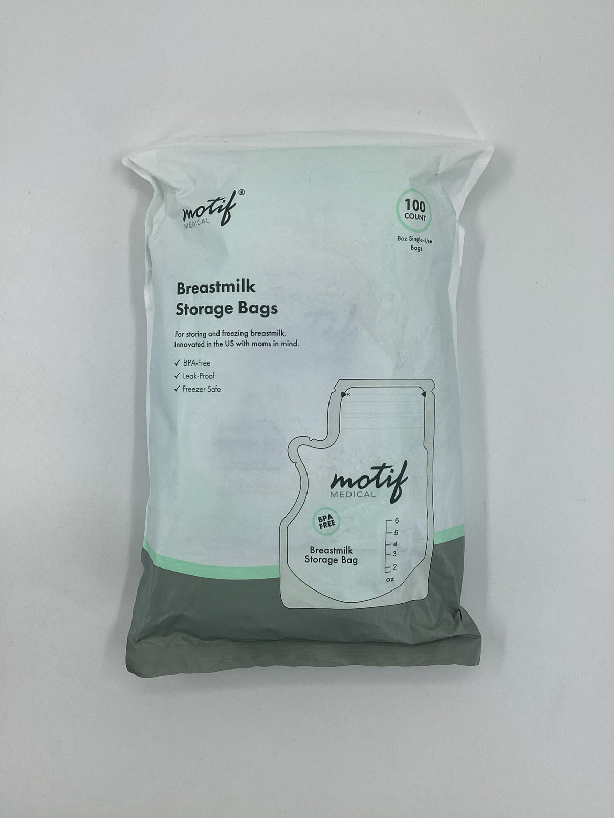 Motif Medical Breastmilk Storage Bags 100 Ct