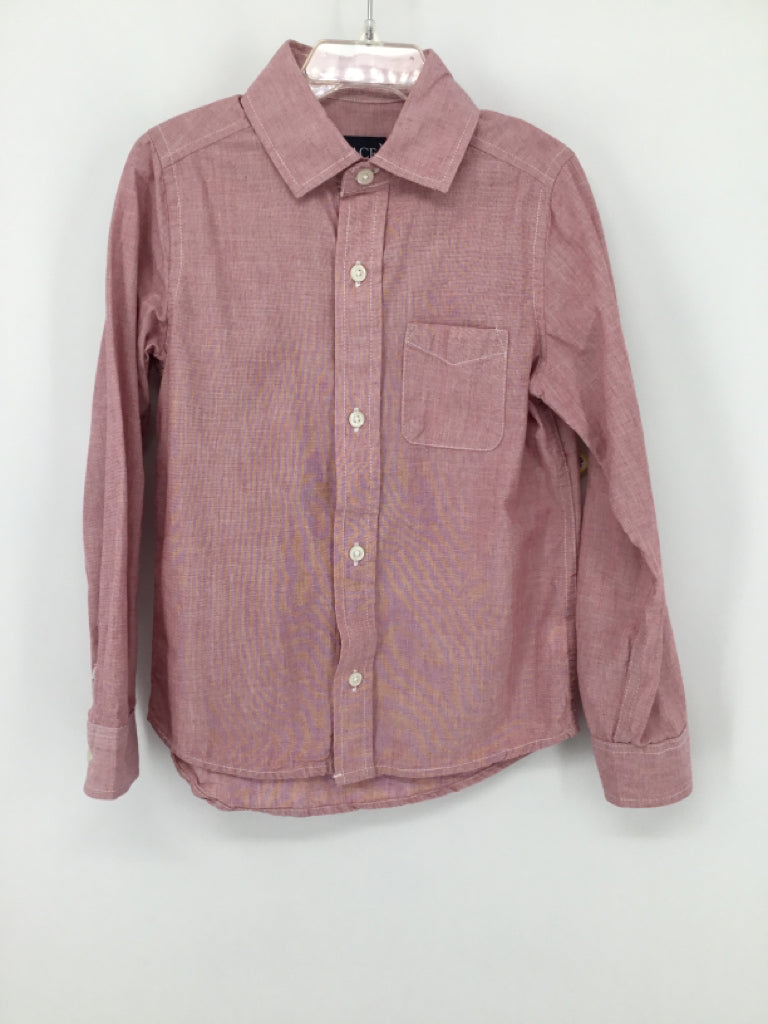 Childrens Place Child Size 5 Red Solid Shirt - boys