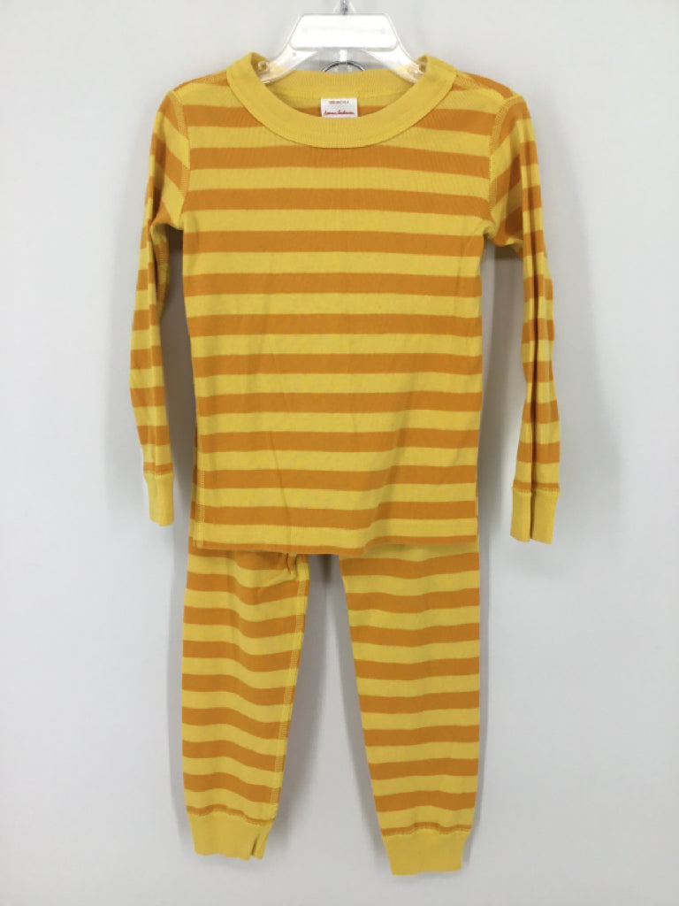 Hanna Andersson Child Size 4 Yellow Stripe Pajamas - boys