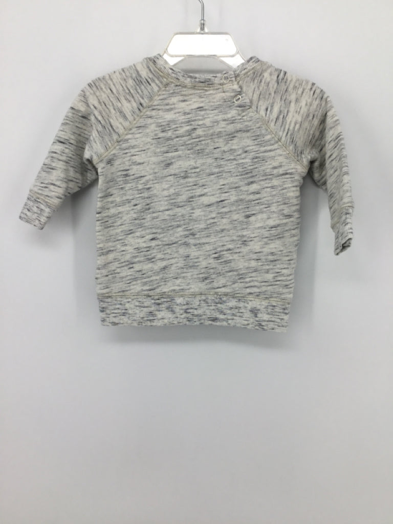 H & M Child Size 6-9 Months Gray Character Sweatshirt - boys