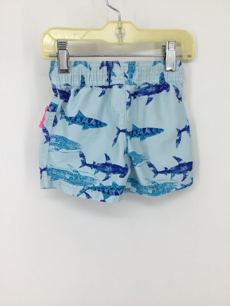 Just One You Made by Carters Child Size 9 Months Blue Sharks Swimwear - boys