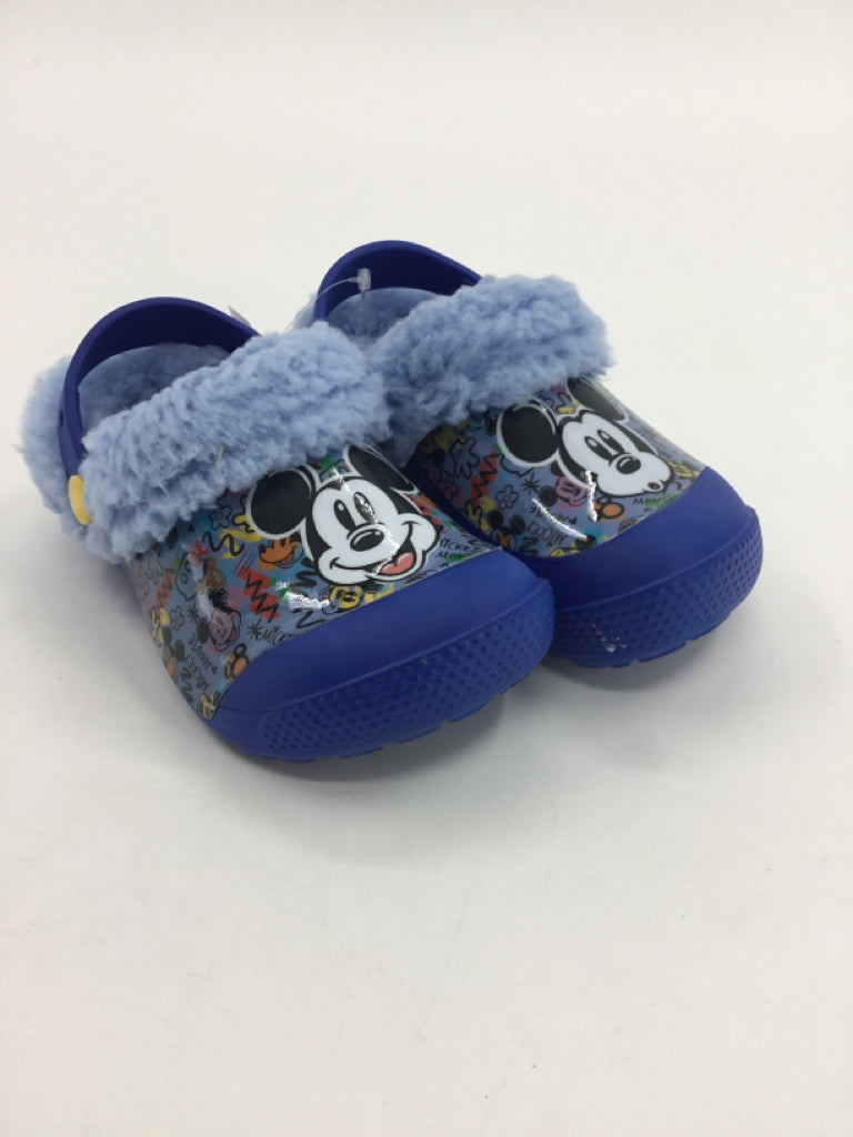 Disney Child Size 7 Toddler Blue Sandals/Flip Flops