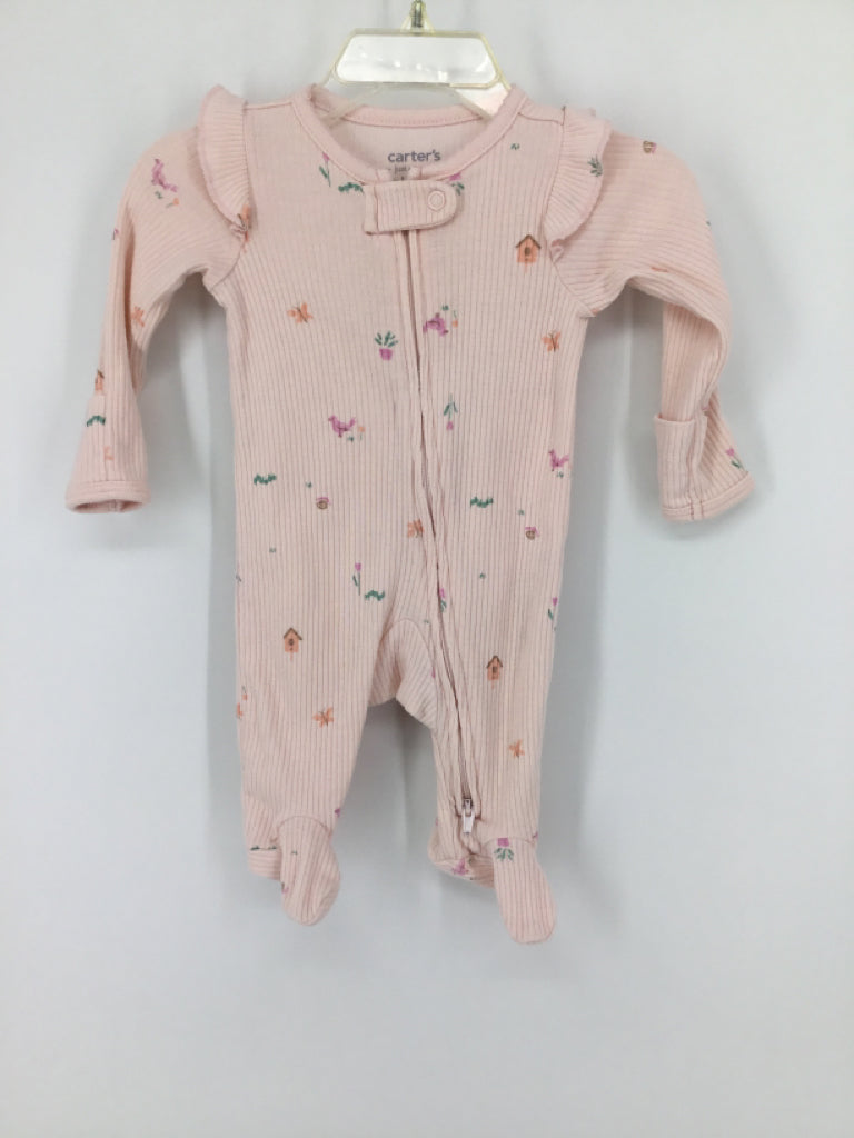 Just One You Made by Carters Child Size Newborn Pink Sleepers