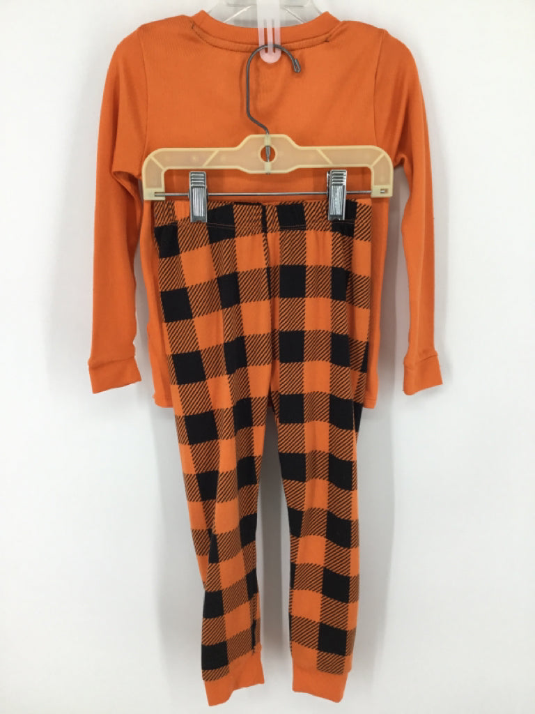 Dream Life Child Size 4 Orange Halloween Pajamas