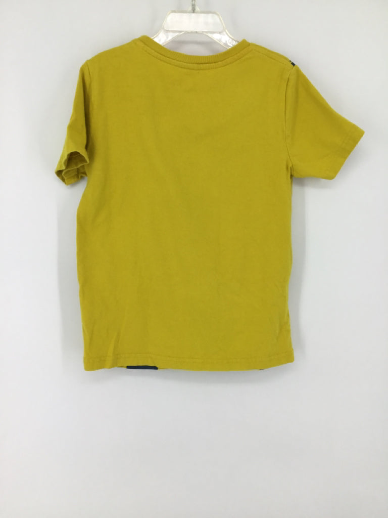 Mini Boden Child Size 7 Yellow screen printed T-shirt - boys