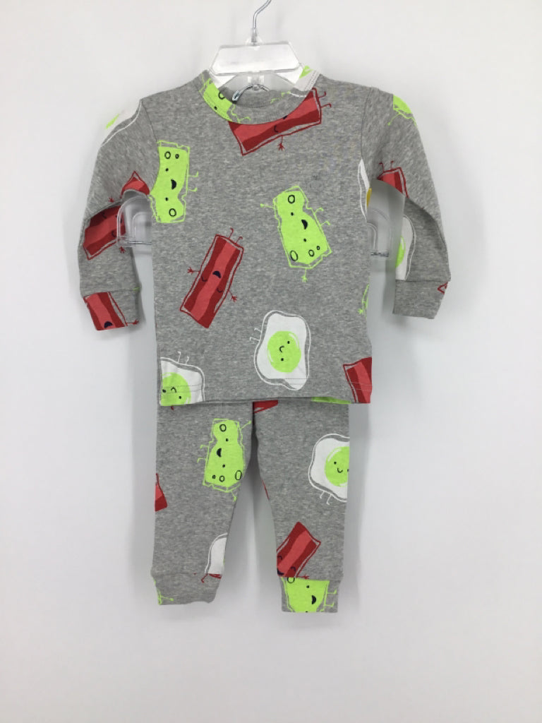 Baby Gap Child Size 6-12 Months Green Print Pajamas - boys
