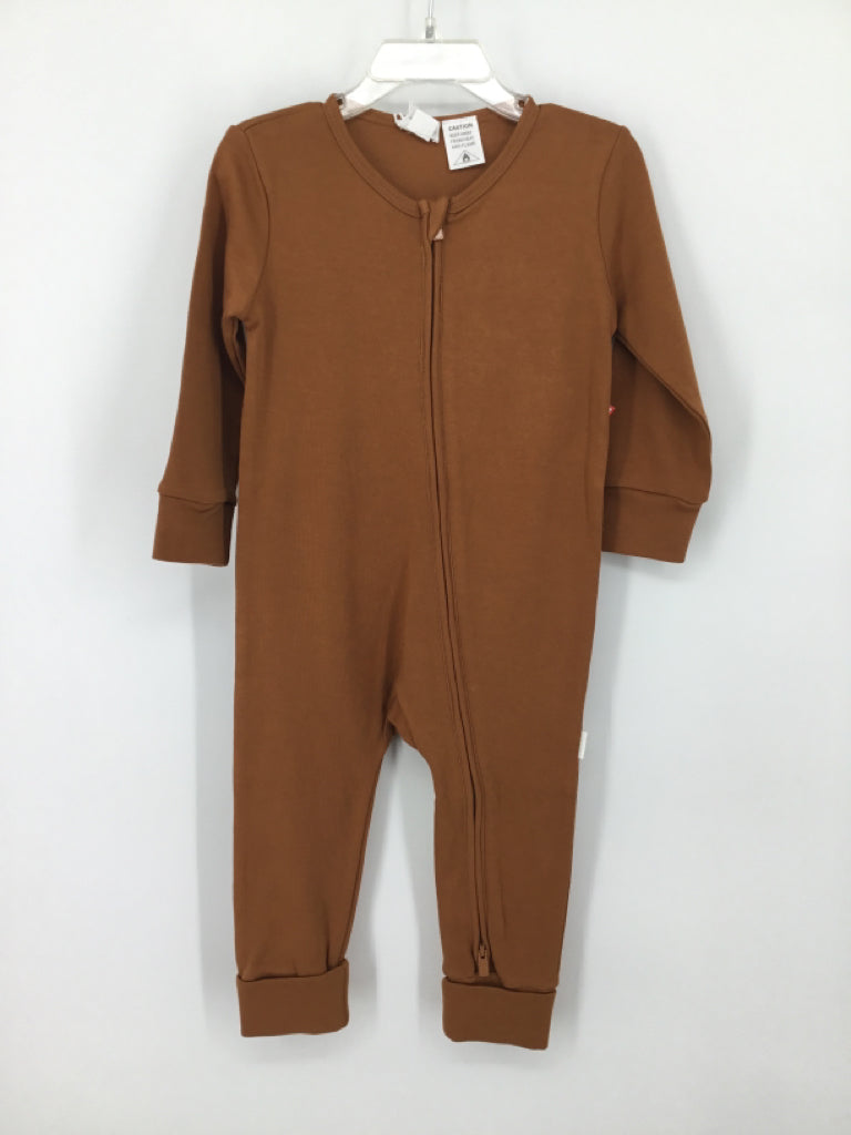 Jamie Kay Child Size 2 Brown Solid Pajamas - boys