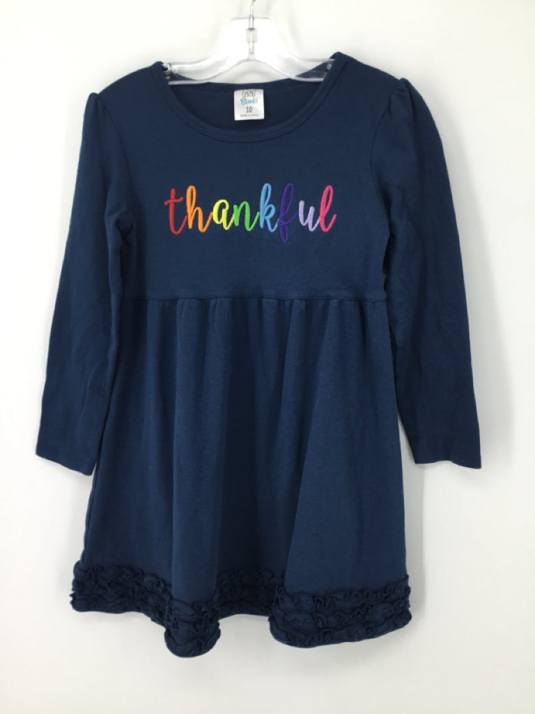ARB Blanks Child Size 10 Navy Thanksgiving Dress