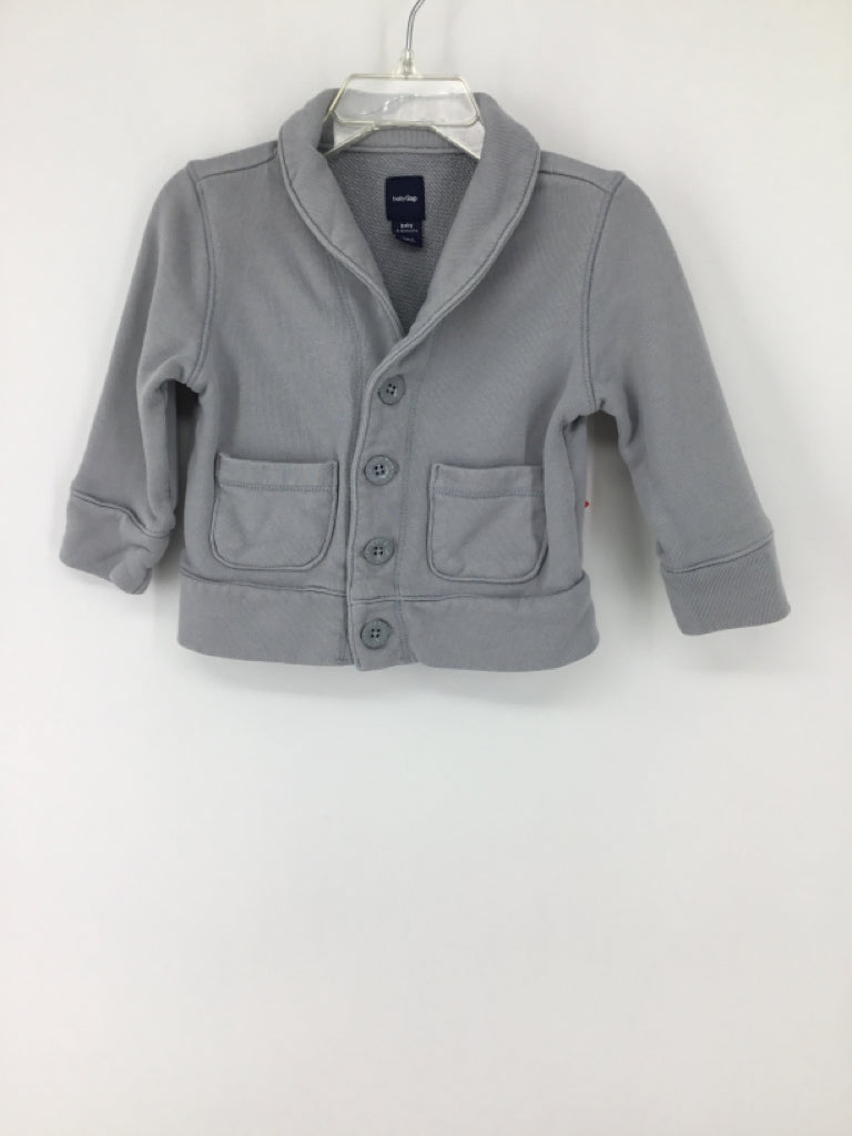 Baby Gap Child Size 6-12 Months Blue Solid Shirt - boys