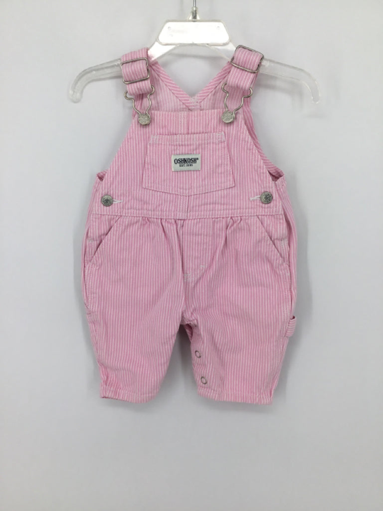 OshKosh B'gosh Child Size 0-3 Months Pink Overalls - girls