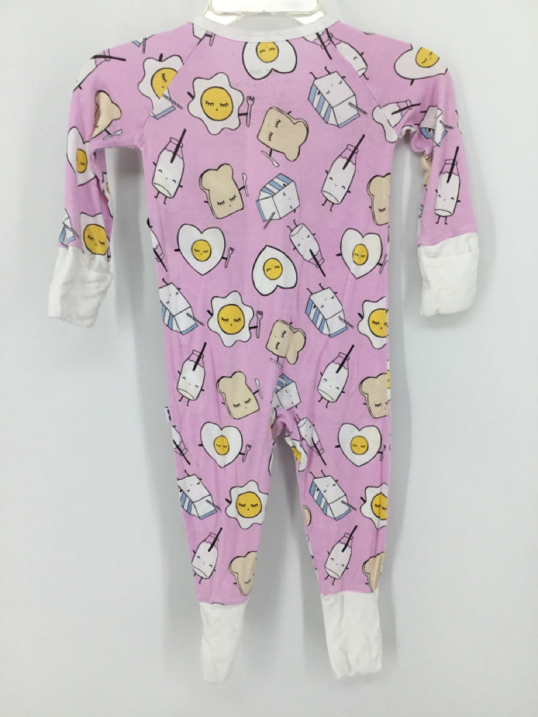 Little Sleepies Child Size 0-3 Months Pink Pajamas - girls
