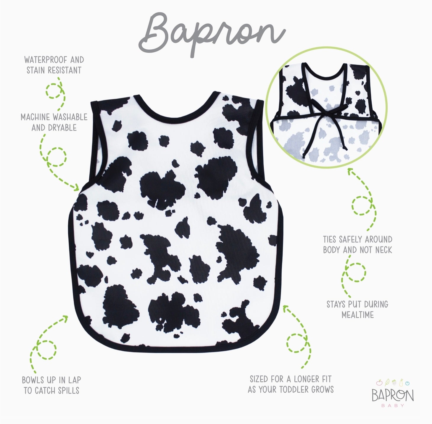Bapron - Cowhide Preschool Size (3-5 YRS)