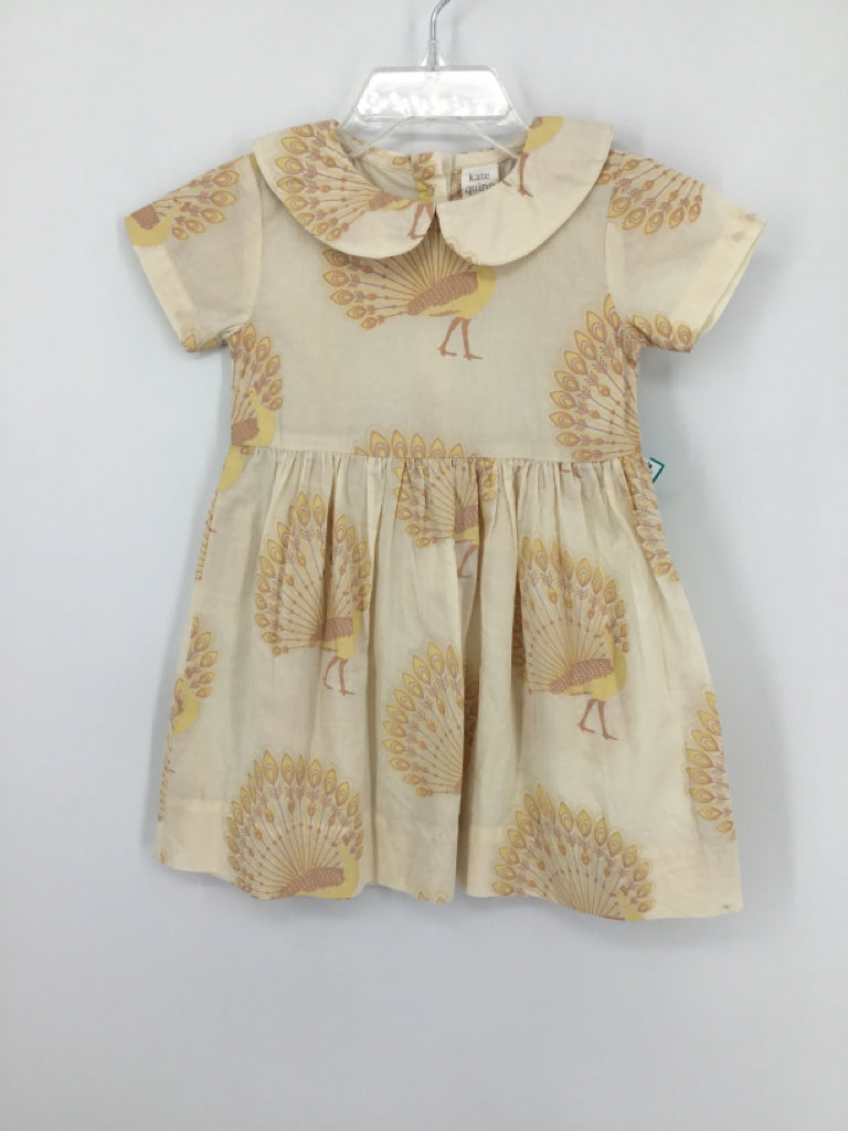 Kate Quinn Organics Child Size 12-18 Months Tan Dress - girls