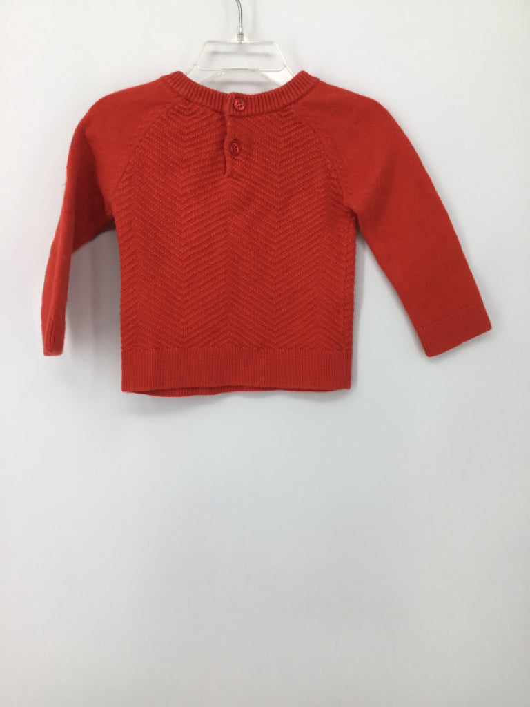 jacadi Child Size 12 Months Orange Solid Sweater - boys