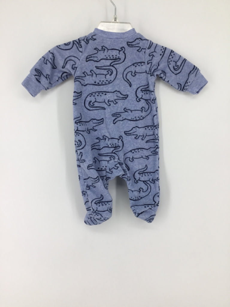 Simple Joys made by Carters Child Size Newborn Blue Sleepers