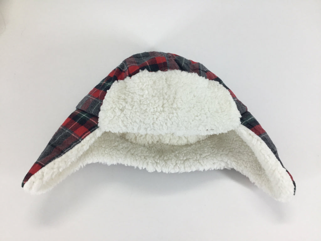 Carter's Child Size 3-9 Months Red Plaid Hats - boys