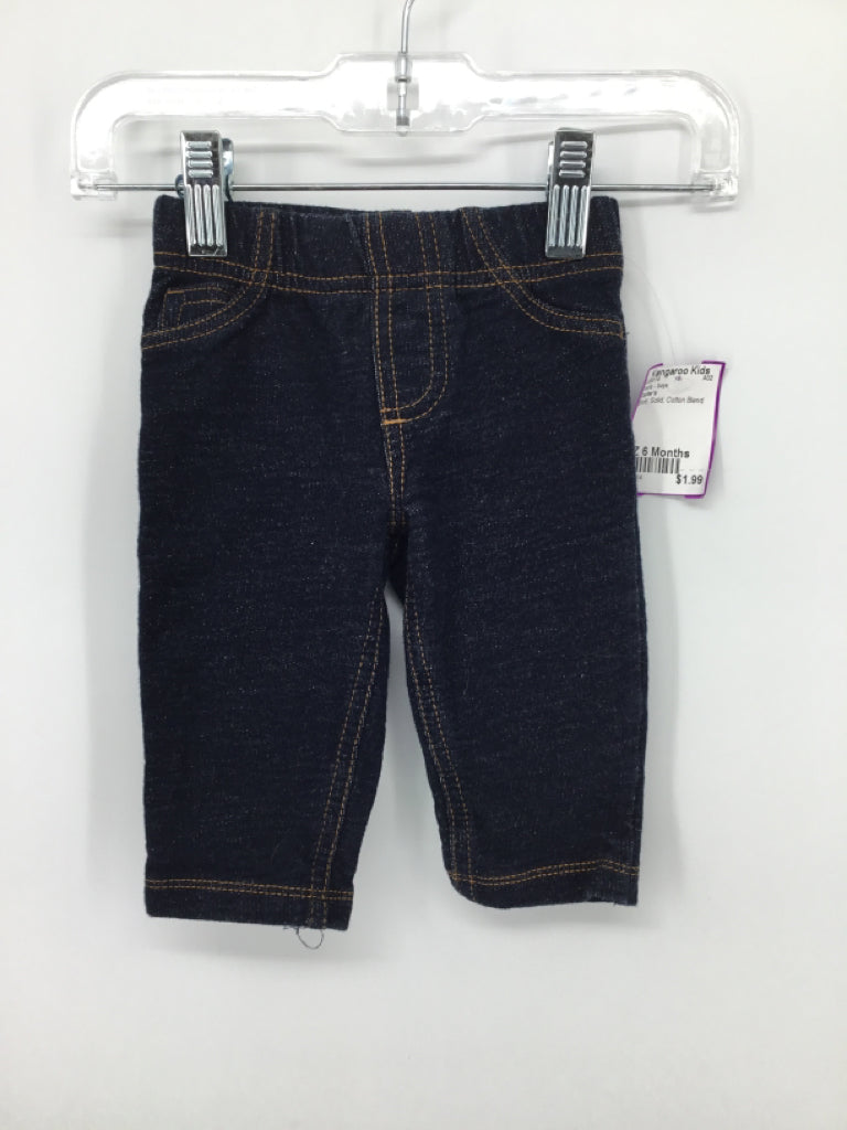 Carter's Child Size 6 Months Blue Solid Pants - boys
