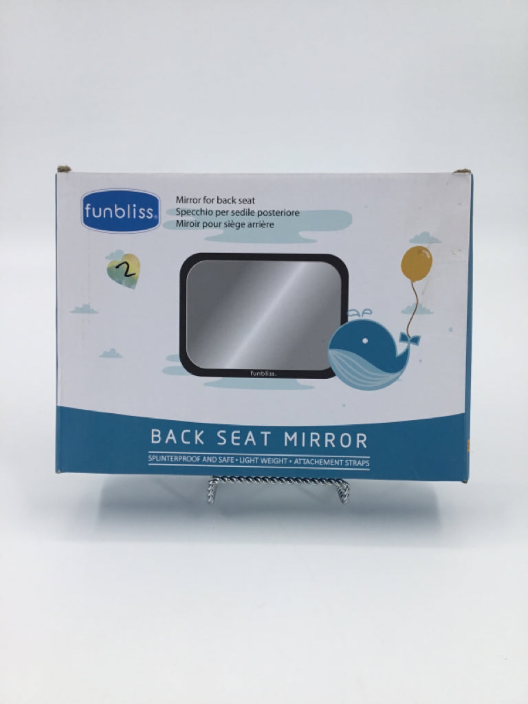funbliss Black Back Seat Mirror