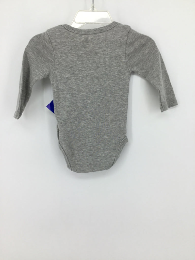 cloud island Child Size 0-3 Months Gray Onesie