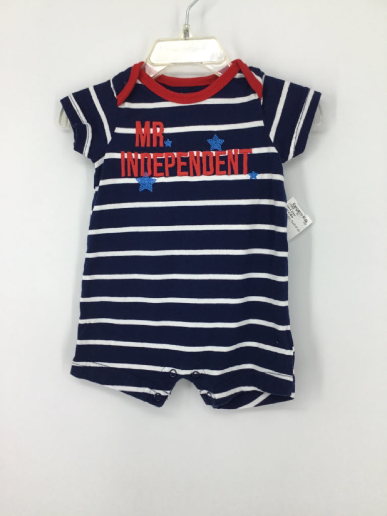 Child of Mine Child Size 0-3 Months Navy Stars & Stripes Outfit