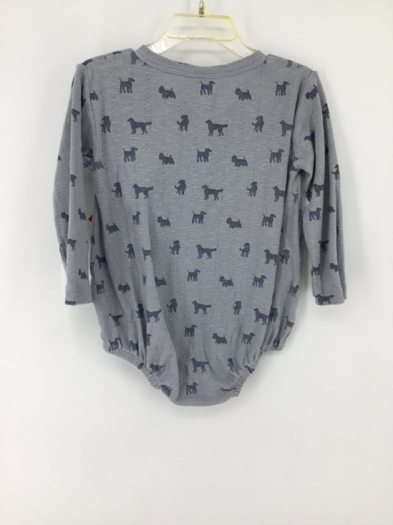 Kate Quinn Organics Child Size 2 Blue Dog Outfit - boys