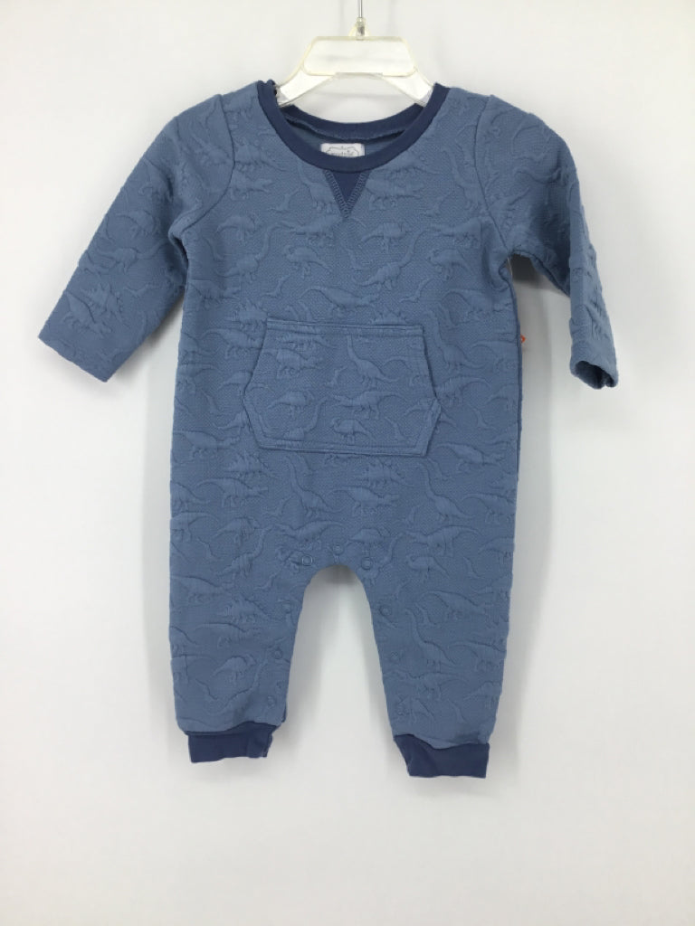 Mudpie Child Size 3-6 Months Blue Solid Outfit - boys