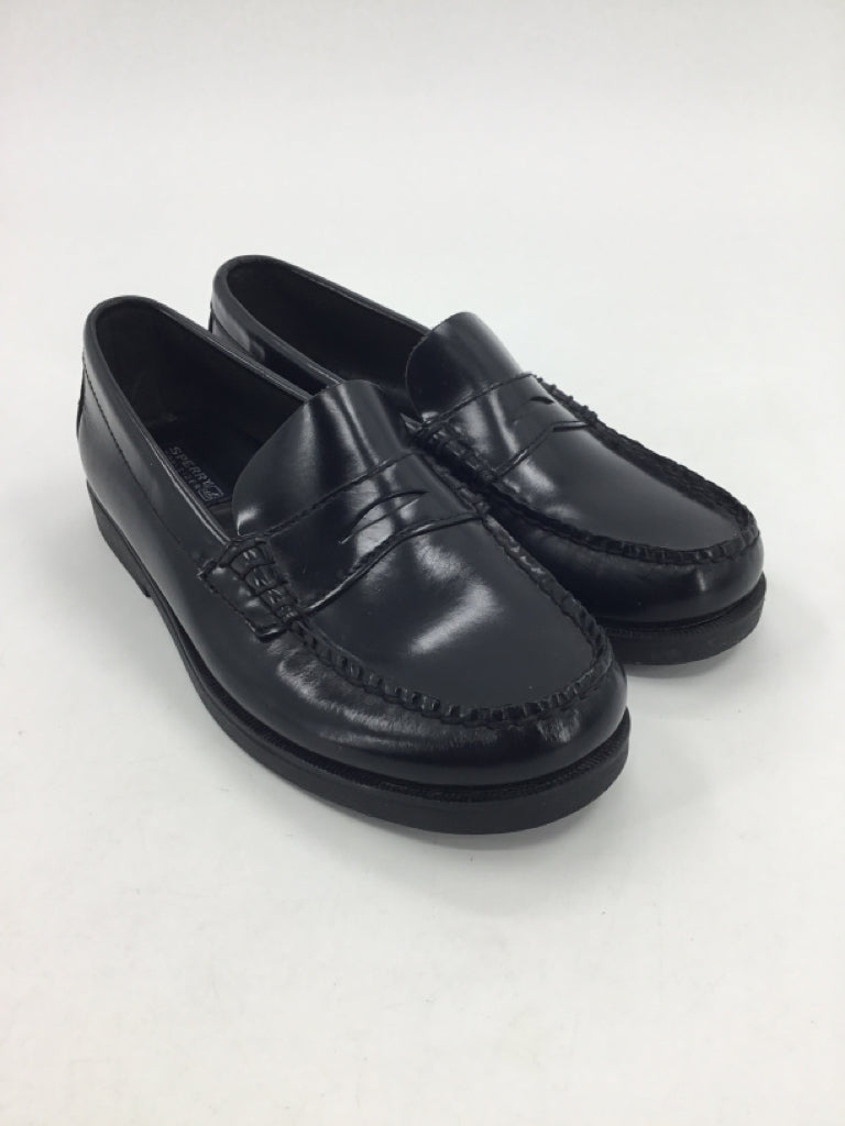 Sperry Child Size 3.5 Youth Black Dress Shoes
