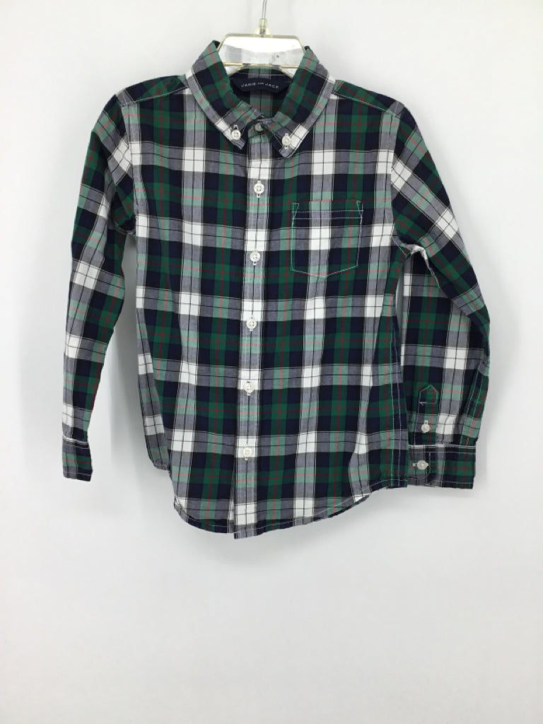 Janie and Jack Child Size 4 Multi-Color Plaid Shirt - boys
