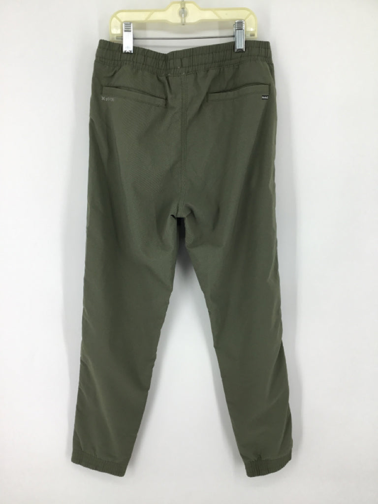 Hurley Child Size 8 Green Solid Pants - boys
