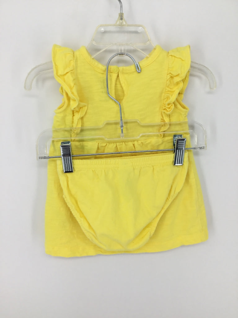 Just One You Made by Carters Child Size 6 Months Yellow Dress - girls
