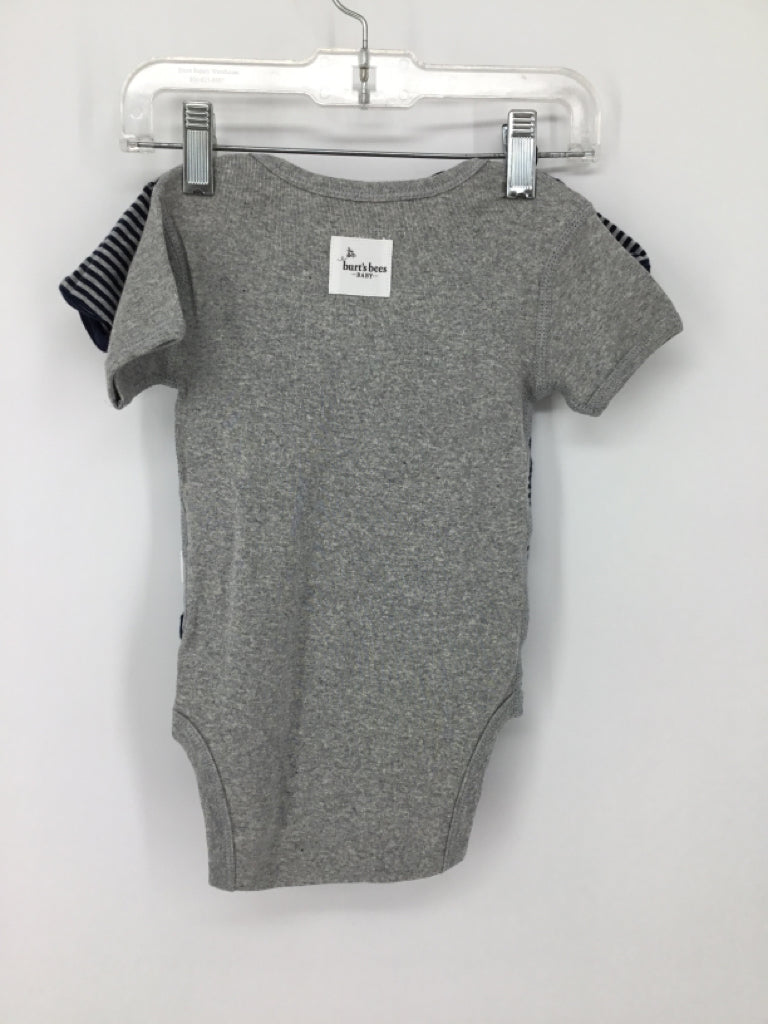 Burt's Bees Baby Child Size 6-9 Months Navy Onesie