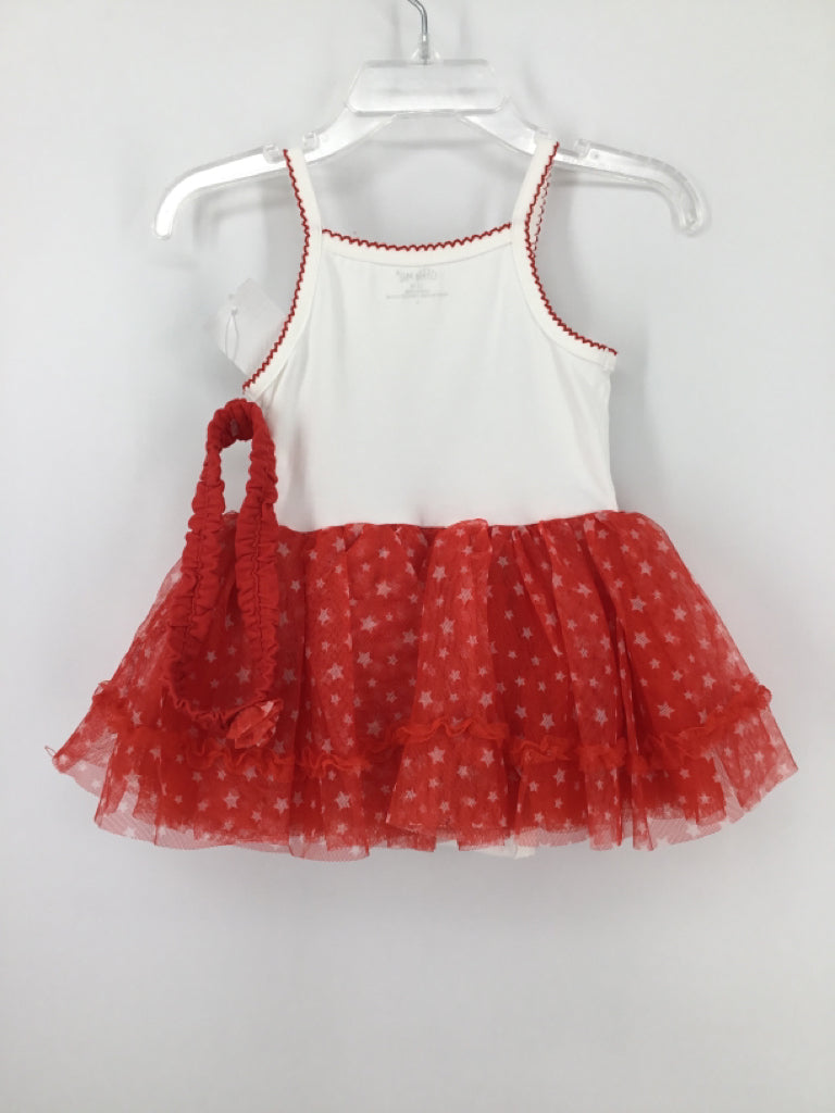 Little Me Child Size 12 Months Red Stars & Stripes Outfit