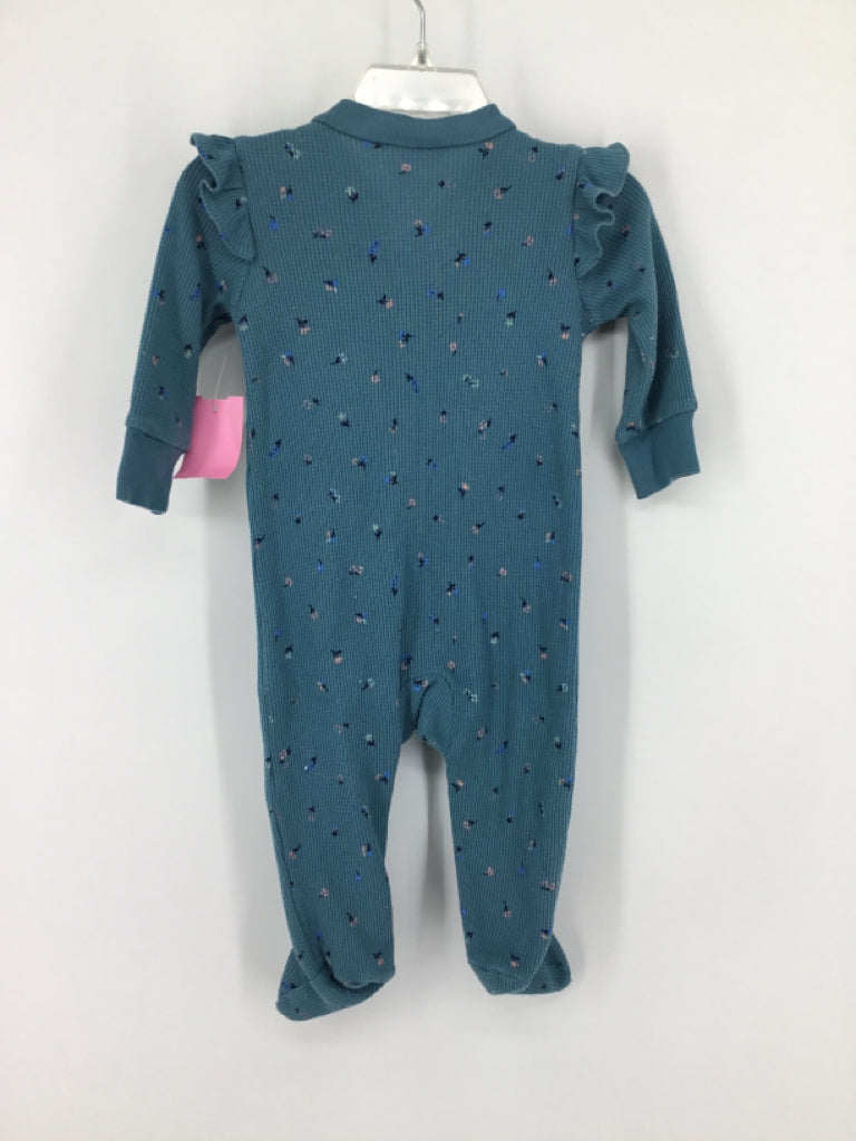 Carter's Child Size 6 Months Teal Sleepers