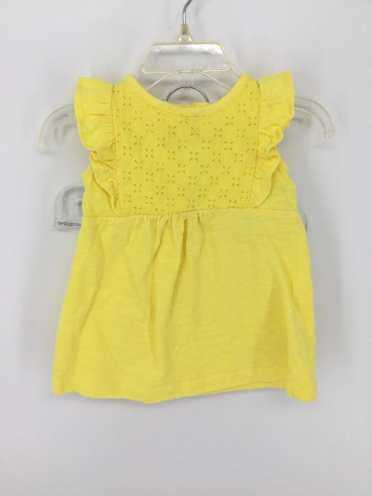 Just One You Made by Carters Child Size 6 Months Yellow Dress - girls