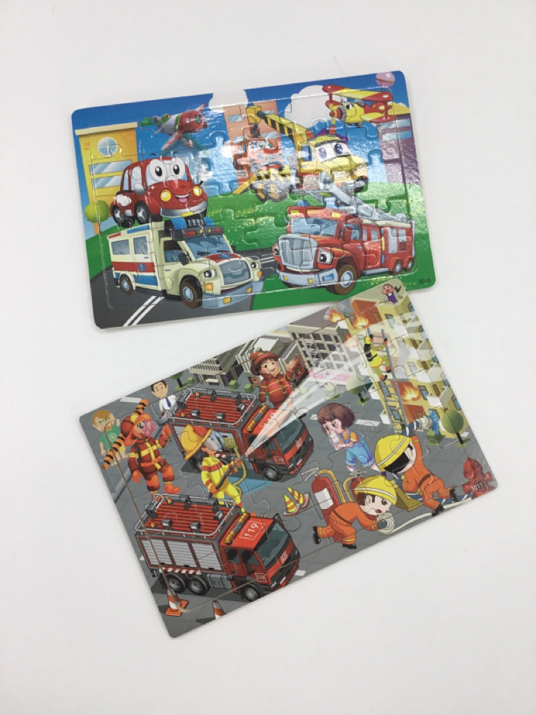 Set of 3 Wooden Jigsaw Puzzles
