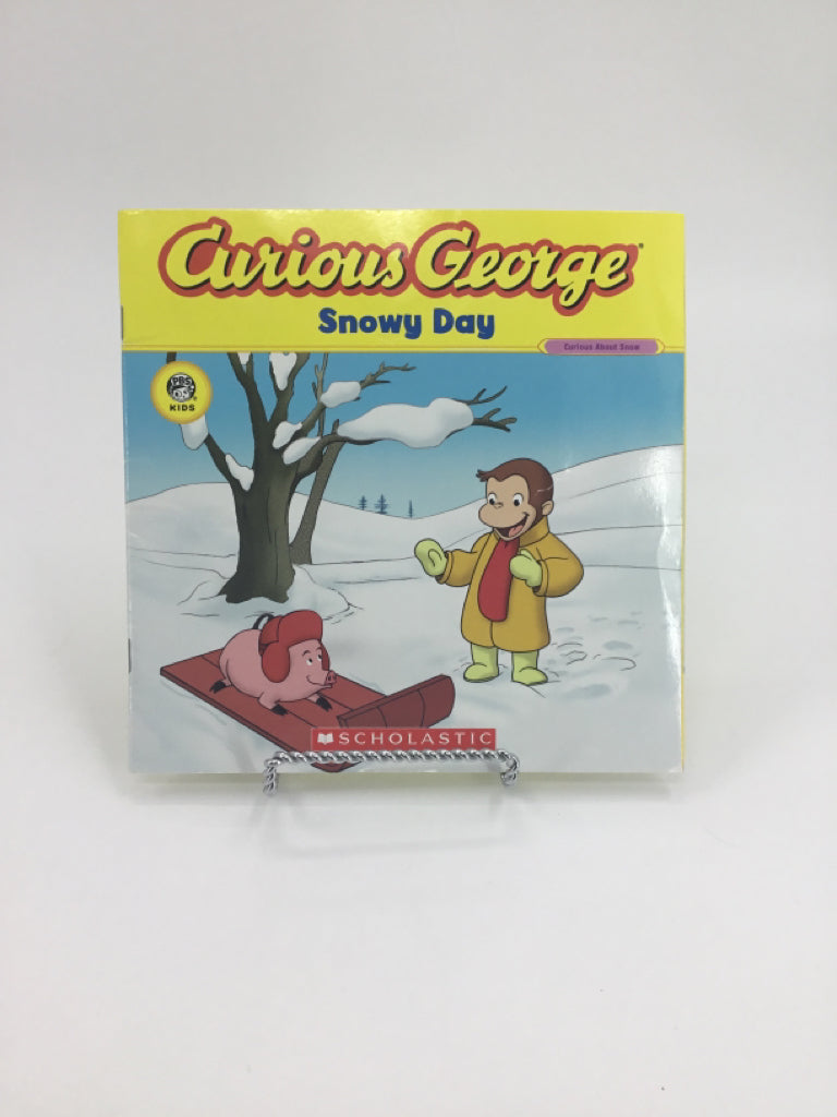 Curious George Snowy Day Paperback Scholastic Book