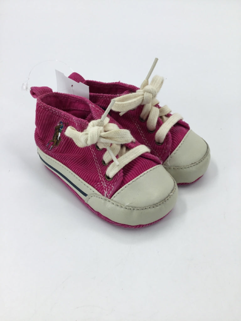 Ralph Lauren Child Size 2 Toddler Pink Baby/Walker Shoes