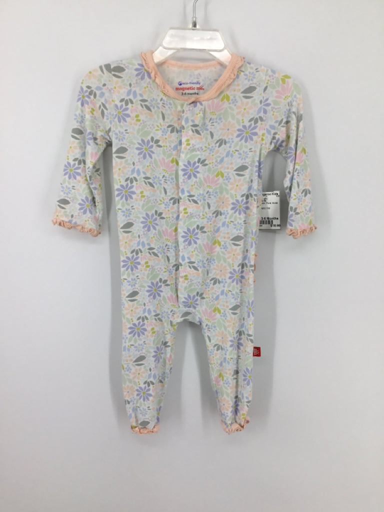 Magnetic Me Child Size 3-6 Months Multi-Color Pajamas - girls