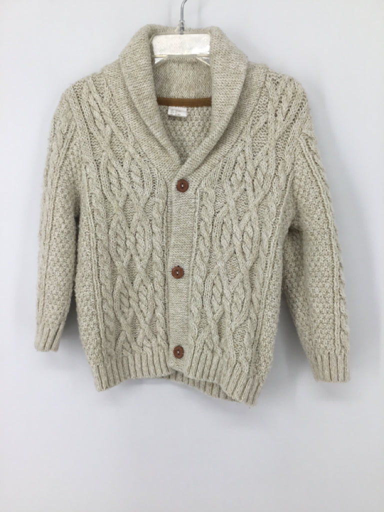 H & M Child Size 18 Months Tan Solid Sweater - boys